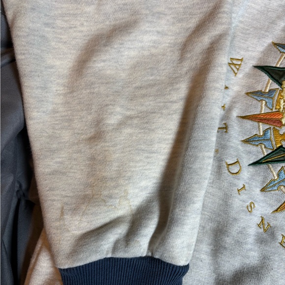 Disney White and Blue Crewneck Sweater with Celestial Design - Picture 6 of 8